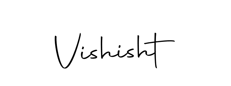 Create a beautiful signature design for name Vishisht. With this signature (Autography-DOLnW) fonts, you can make a handwritten signature for free. Vishisht signature style 10 images and pictures png