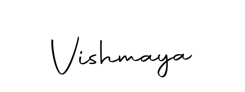 Make a beautiful signature design for name Vishmaya. With this signature (Autography-DOLnW) style, you can create a handwritten signature for free. Vishmaya signature style 10 images and pictures png