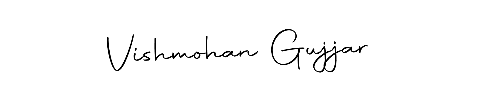 if you are searching for the best signature style for your name Vishmohan Gujjar. so please give up your signature search. here we have designed multiple signature styles  using Autography-DOLnW. Vishmohan Gujjar signature style 10 images and pictures png
