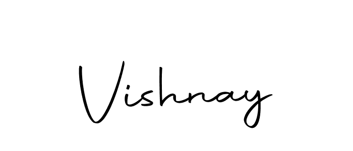 Design your own signature with our free online signature maker. With this signature software, you can create a handwritten (Autography-DOLnW) signature for name Vishnay. Vishnay signature style 10 images and pictures png