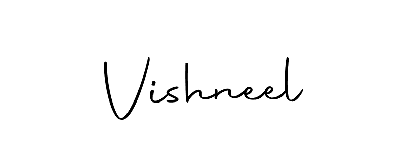 Make a beautiful signature design for name Vishneel. Use this online signature maker to create a handwritten signature for free. Vishneel signature style 10 images and pictures png
