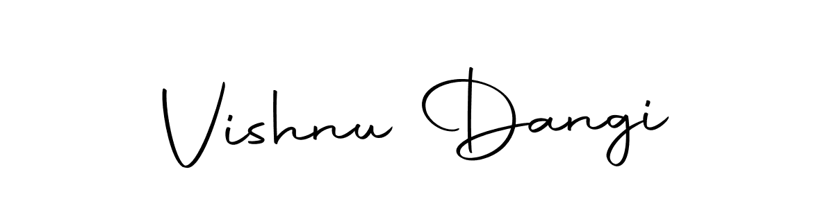 Similarly Autography-DOLnW is the best handwritten signature design. Signature creator online .You can use it as an online autograph creator for name Vishnu Dangi. Vishnu Dangi signature style 10 images and pictures png