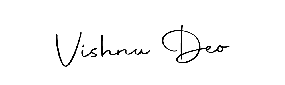 Use a signature maker to create a handwritten signature online. With this signature software, you can design (Autography-DOLnW) your own signature for name Vishnu Deo. Vishnu Deo signature style 10 images and pictures png