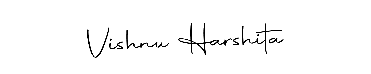 The best way (Autography-DOLnW) to make a short signature is to pick only two or three words in your name. The name Vishnu Harshita include a total of six letters. For converting this name. Vishnu Harshita signature style 10 images and pictures png