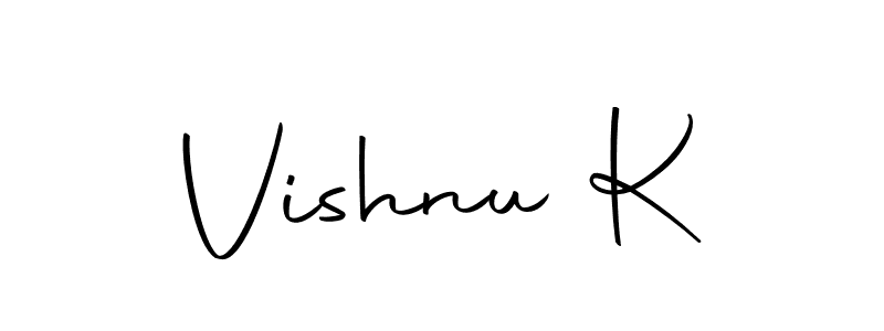 Also we have Vishnu K name is the best signature style. Create professional handwritten signature collection using Autography-DOLnW autograph style. Vishnu K signature style 10 images and pictures png