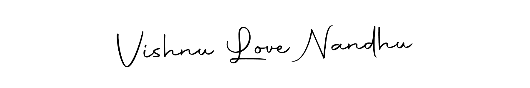 You can use this online signature creator to create a handwritten signature for the name Vishnu Love Nandhu. This is the best online autograph maker. Vishnu Love Nandhu signature style 10 images and pictures png