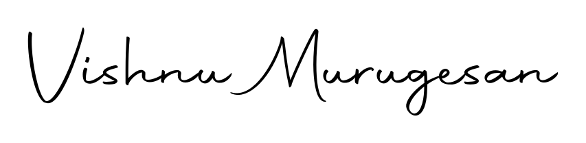 The Autography-DOLnW typeface gives name Vishnu Murugesan a refined look. Suitable for certificates, diplomas, and official verification. Vishnu Murugesan signature style 10 images and pictures png