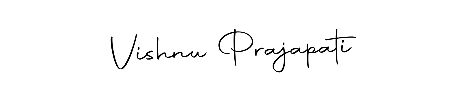 Make a beautiful signature design for name Vishnu Prajapati. With this signature (Autography-DOLnW) style, you can create a handwritten signature for free. Vishnu Prajapati signature style 10 images and pictures png