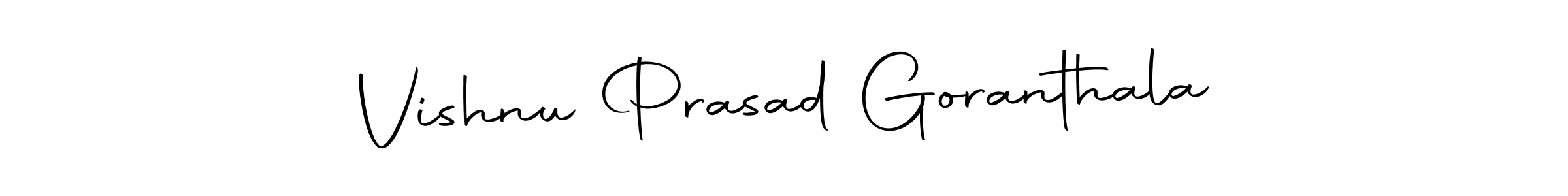 Make a short Vishnu Prasad Goranthala signature style. Manage your documents anywhere anytime using Autography-DOLnW. Create and add eSignatures, submit forms, share and send files easily. Vishnu Prasad Goranthala signature style 10 images and pictures png