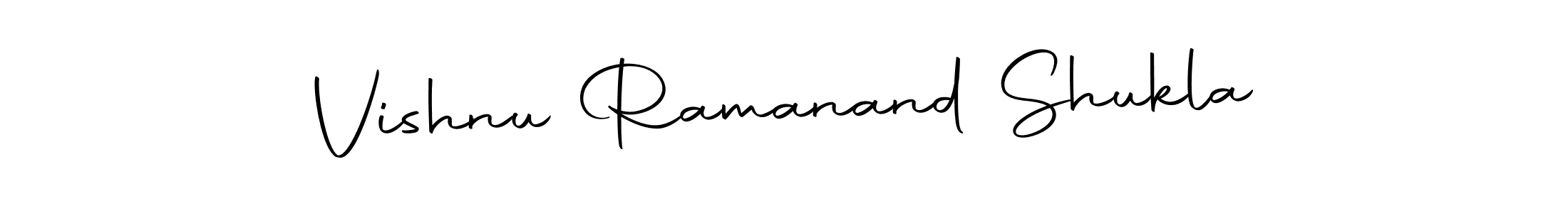 The best way (Autography-DOLnW) to make a short signature is to pick only two or three words in your name. The name Vishnu Ramanand Shukla include a total of six letters. For converting this name. Vishnu Ramanand Shukla signature style 10 images and pictures png