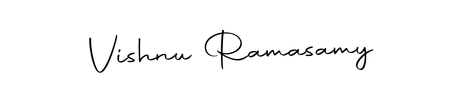 Use a signature maker to create a handwritten signature online. With this signature software, you can design (Autography-DOLnW) your own signature for name Vishnu Ramasamy. Vishnu Ramasamy signature style 10 images and pictures png