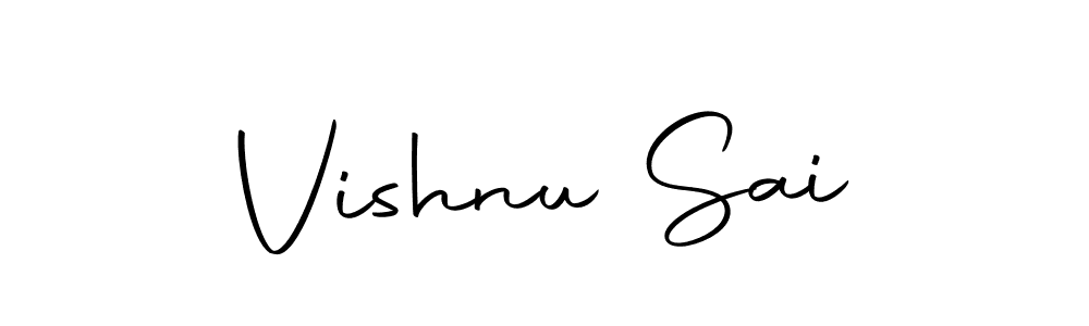 Vishnu Sai stylish signature style. Best Handwritten Sign (Autography-DOLnW) for my name. Handwritten Signature Collection Ideas for my name Vishnu Sai. Vishnu Sai signature style 10 images and pictures png