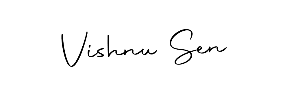 Make a short Vishnu Sen signature style. Manage your documents anywhere anytime using Autography-DOLnW. Create and add eSignatures, submit forms, share and send files easily. Vishnu Sen signature style 10 images and pictures png