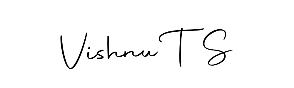 Make a beautiful signature design for name Vishnu T S. Use this online signature maker to create a handwritten signature for free. Vishnu T S signature style 10 images and pictures png