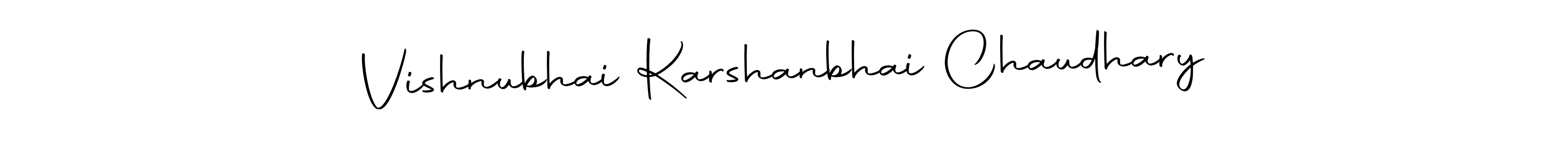 Make a beautiful signature design for name Vishnubhai Karshanbhai Chaudhary. With this signature (Autography-DOLnW) style, you can create a handwritten signature for free. Vishnubhai Karshanbhai Chaudhary signature style 10 images and pictures png