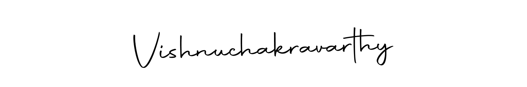 Make a beautiful signature design for name Vishnuchakravarthy. With this signature (Autography-DOLnW) style, you can create a handwritten signature for free. Vishnuchakravarthy signature style 10 images and pictures png