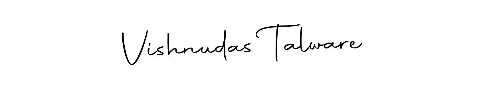 Vishnudas Talware stylish signature style. Best Handwritten Sign (Autography-DOLnW) for my name. Handwritten Signature Collection Ideas for my name Vishnudas Talware. Vishnudas Talware signature style 10 images and pictures png