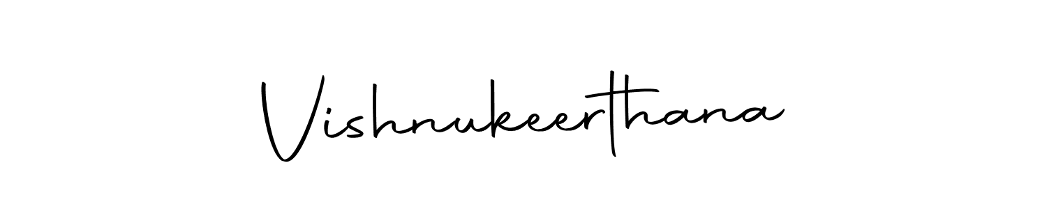 Create a beautiful signature design for name Vishnukeerthana. With this signature (Autography-DOLnW) fonts, you can make a handwritten signature for free. Vishnukeerthana signature style 10 images and pictures png