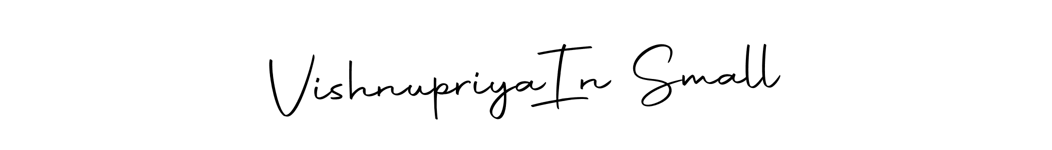 It looks lik you need a new signature style for name Vishnupriya  In Small. Design unique handwritten (Autography-DOLnW) signature with our free signature maker in just a few clicks. Vishnupriya  In Small signature style 10 images and pictures png