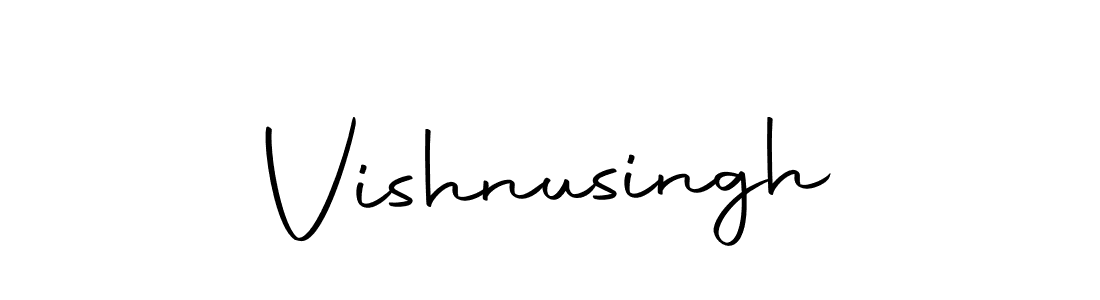 Design your own signature with our free online signature maker. With this signature software, you can create a handwritten (Autography-DOLnW) signature for name Vishnusingh. Vishnusingh signature style 10 images and pictures png