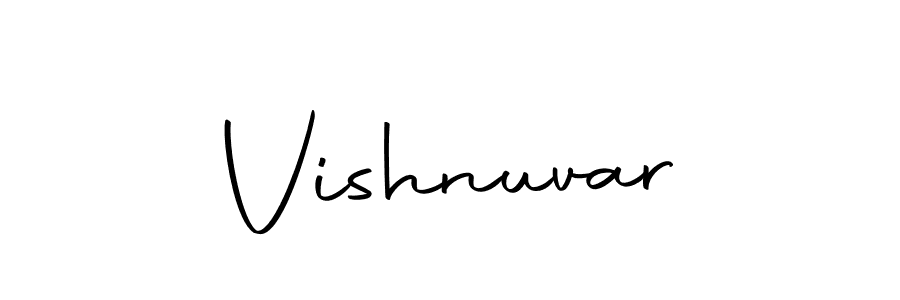 Use a signature maker to create a handwritten signature online. With this signature software, you can design (Autography-DOLnW) your own signature for name Vishnuvar. Vishnuvar signature style 10 images and pictures png