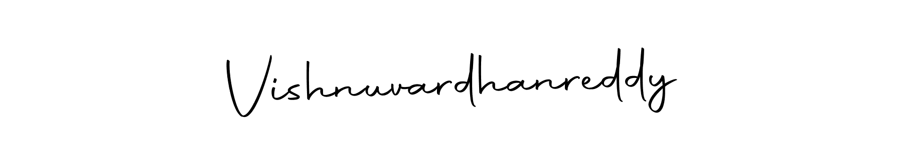 Create a beautiful signature design for name Vishnuvardhanreddy. With this signature (Autography-DOLnW) fonts, you can make a handwritten signature for free. Vishnuvardhanreddy signature style 10 images and pictures png