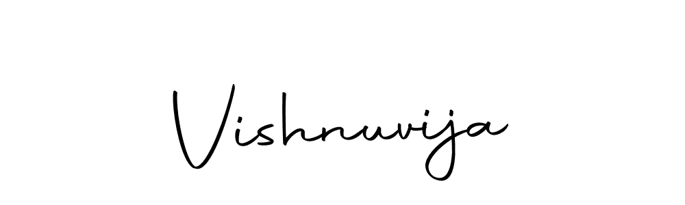 Use a signature maker to create a handwritten signature online. With this signature software, you can design (Autography-DOLnW) your own signature for name Vishnuvija. Vishnuvija signature style 10 images and pictures png