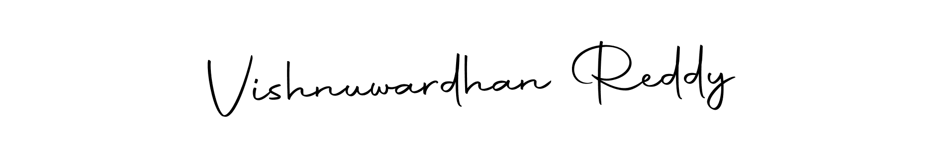 Make a beautiful signature design for name Vishnuwardhan Reddy. With this signature (Autography-DOLnW) style, you can create a handwritten signature for free. Vishnuwardhan Reddy signature style 10 images and pictures png