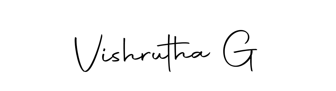 Also we have Vishrutha G name is the best signature style. Create professional handwritten signature collection using Autography-DOLnW autograph style. Vishrutha G signature style 10 images and pictures png