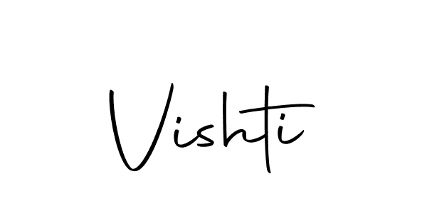 Make a beautiful signature design for name Vishti. With this signature (Autography-DOLnW) style, you can create a handwritten signature for free. Vishti signature style 10 images and pictures png