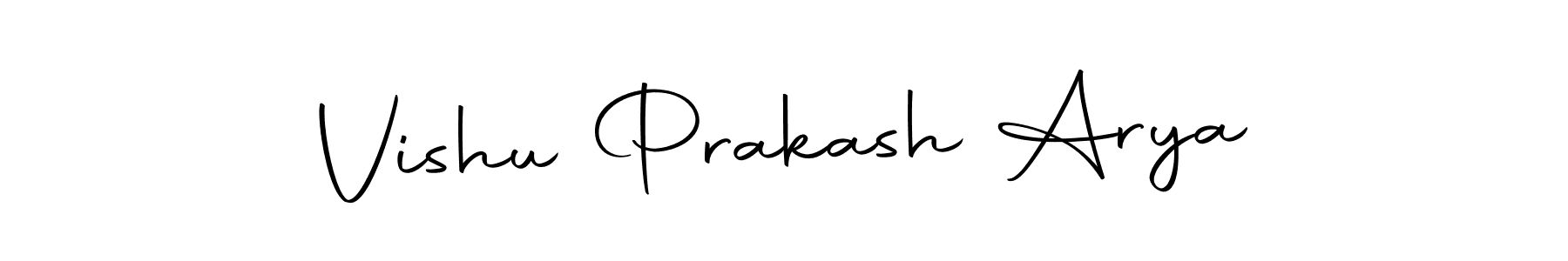 Make a beautiful signature design for name Vishu Prakash Arya. With this signature (Autography-DOLnW) style, you can create a handwritten signature for free. Vishu Prakash Arya signature style 10 images and pictures png