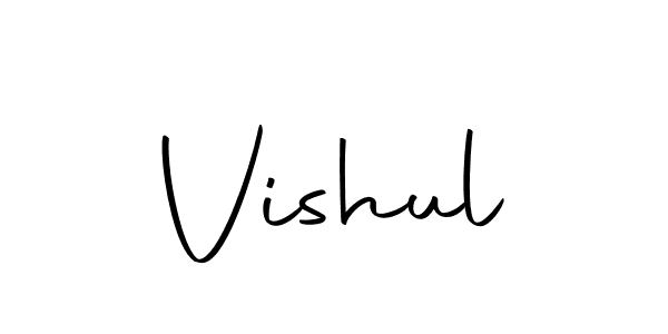 Vishul stylish signature style. Best Handwritten Sign (Autography-DOLnW) for my name. Handwritten Signature Collection Ideas for my name Vishul. Vishul signature style 10 images and pictures png