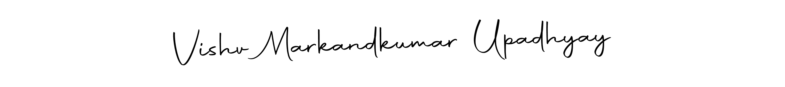 if you are searching for the best signature style for your name Vishv Markandkumar Upadhyay. so please give up your signature search. here we have designed multiple signature styles  using Autography-DOLnW. Vishv Markandkumar Upadhyay signature style 10 images and pictures png