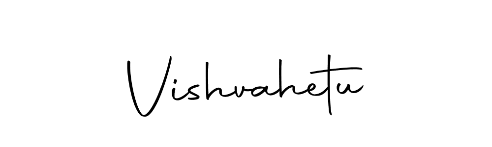 The best way (Autography-DOLnW) to make a short signature is to pick only two or three words in your name. The name Vishvahetu include a total of six letters. For converting this name. Vishvahetu signature style 10 images and pictures png