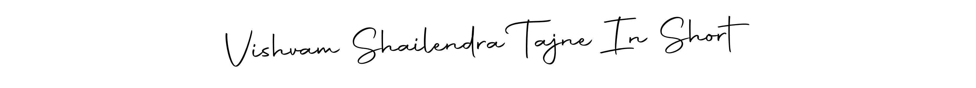It looks lik you need a new signature style for name Vishvam Shailendra Tajne In Short. Design unique handwritten (Autography-DOLnW) signature with our free signature maker in just a few clicks. Vishvam Shailendra Tajne In Short signature style 10 images and pictures png