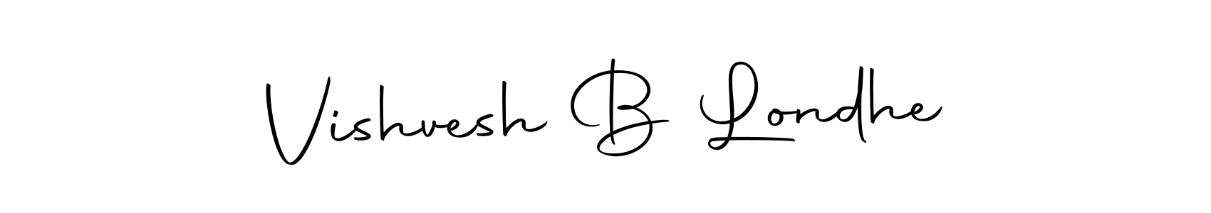 It looks lik you need a new signature style for name Vishvesh B Londhe. Design unique handwritten (Autography-DOLnW) signature with our free signature maker in just a few clicks. Vishvesh B Londhe signature style 10 images and pictures png