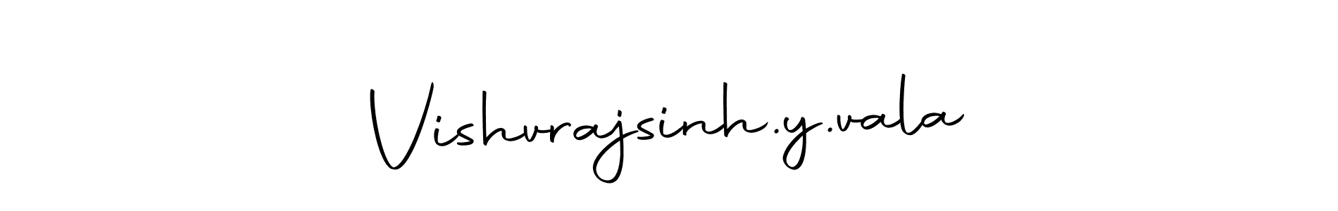 The best way (Autography-DOLnW) to make a short signature is to pick only two or three words in your name. The name Vishvrajsinh.y.vala include a total of six letters. For converting this name. Vishvrajsinh.y.vala signature style 10 images and pictures png