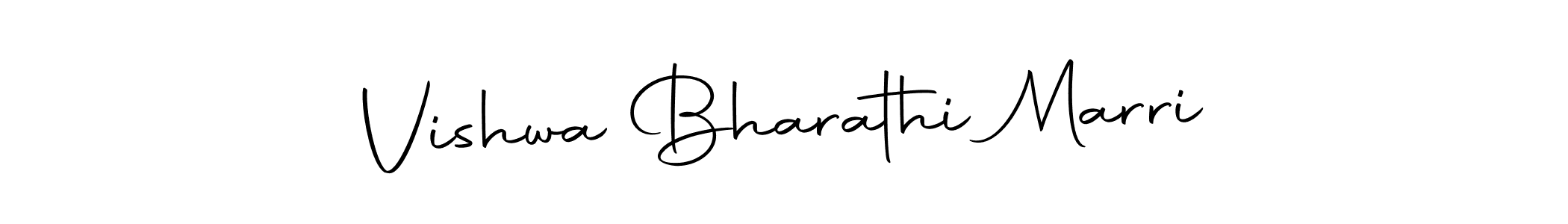 if you are searching for the best signature style for your name Vishwa Bharathi Marri. so please give up your signature search. here we have designed multiple signature styles  using Autography-DOLnW. Vishwa Bharathi Marri signature style 10 images and pictures png