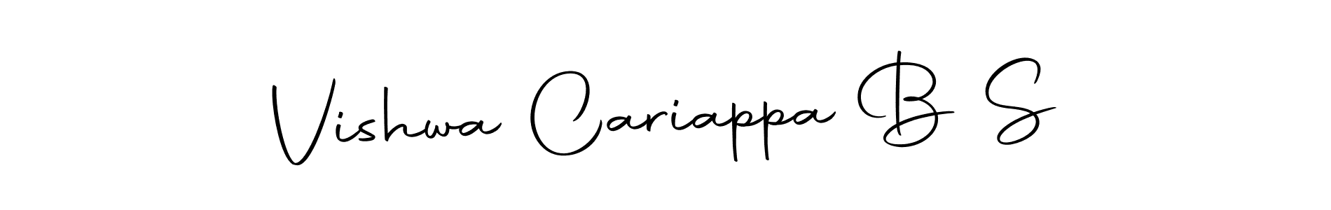 Make a beautiful signature design for name Vishwa Cariappa B S. With this signature (Autography-DOLnW) style, you can create a handwritten signature for free. Vishwa Cariappa B S signature style 10 images and pictures png