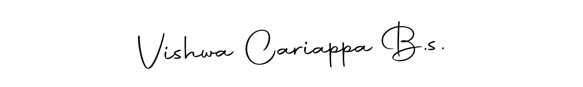 Use a signature maker to create a handwritten signature online. With this signature software, you can design (Autography-DOLnW) your own signature for name Vishwa Cariappa B.s.. Vishwa Cariappa B.s. signature style 10 images and pictures png