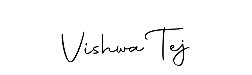 How to make Vishwa Tej name signature. Use Autography-DOLnW style for creating short signs online. This is the latest handwritten sign. Vishwa Tej signature style 10 images and pictures png