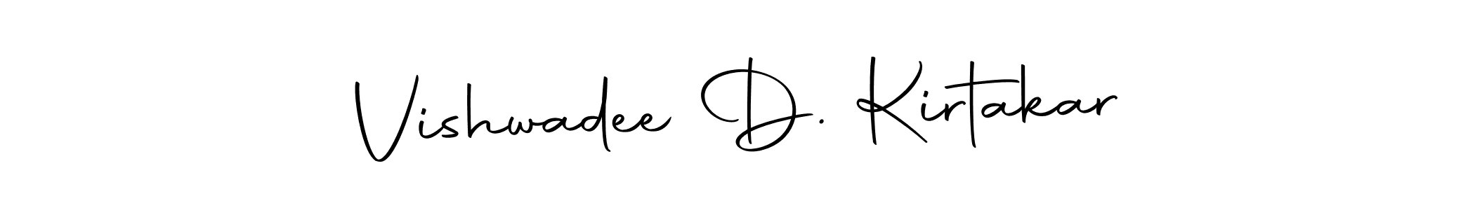 How to make Vishwadee D. Kirtakar signature? Autography-DOLnW is a professional autograph style. Create handwritten signature for Vishwadee D. Kirtakar name. Vishwadee D. Kirtakar signature style 10 images and pictures png