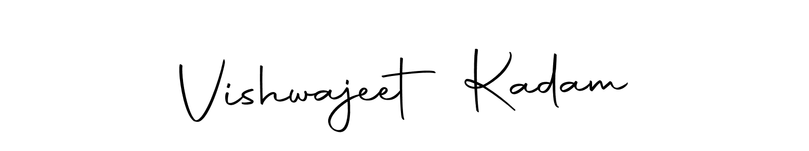 Vishwajeet Kadam stylish signature style. Best Handwritten Sign (Autography-DOLnW) for my name. Handwritten Signature Collection Ideas for my name Vishwajeet Kadam. Vishwajeet Kadam signature style 10 images and pictures png