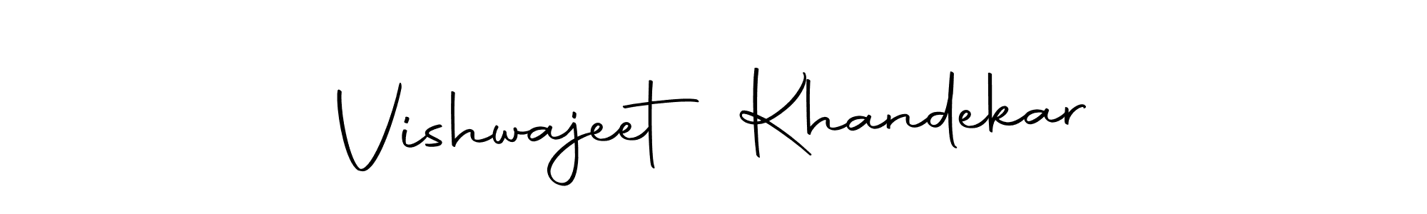 Make a beautiful signature design for name Vishwajeet Khandekar. With this signature (Autography-DOLnW) style, you can create a handwritten signature for free. Vishwajeet Khandekar signature style 10 images and pictures png