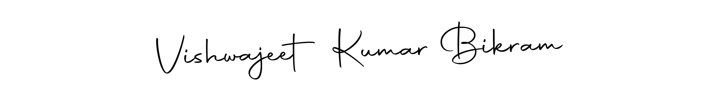 Also we have Vishwajeet Kumar Bikram name is the best signature style. Create professional handwritten signature collection using Autography-DOLnW autograph style. Vishwajeet Kumar Bikram signature style 10 images and pictures png