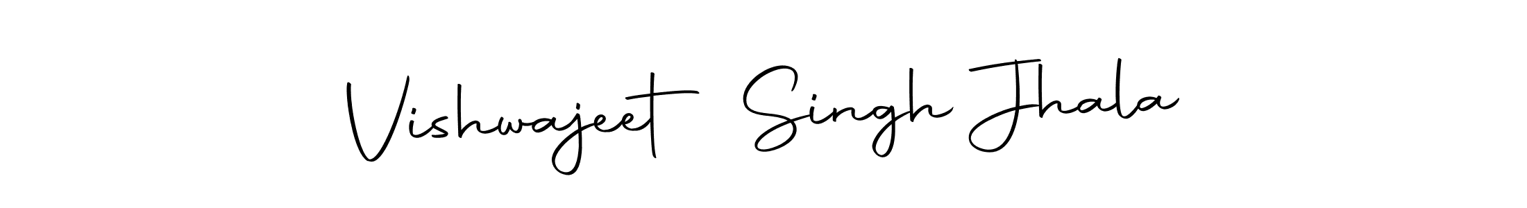 How to make Vishwajeet Singh Jhala name signature. Use Autography-DOLnW style for creating short signs online. This is the latest handwritten sign. Vishwajeet Singh Jhala signature style 10 images and pictures png