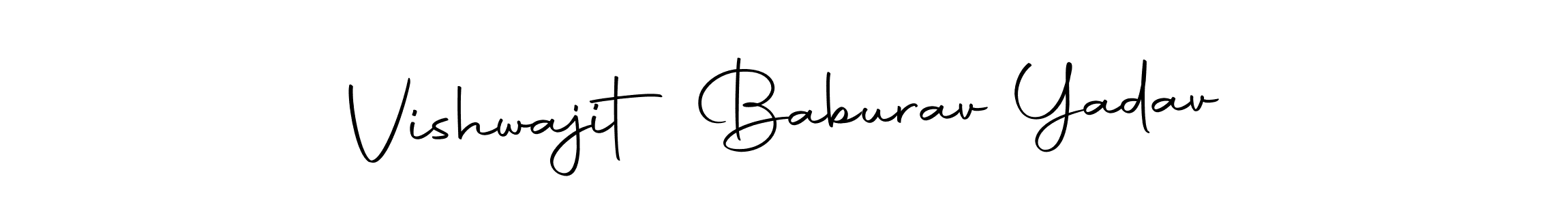 You should practise on your own different ways (Autography-DOLnW) to write your name (Vishwajit Baburav Yadav) in signature. don't let someone else do it for you. Vishwajit Baburav Yadav signature style 10 images and pictures png