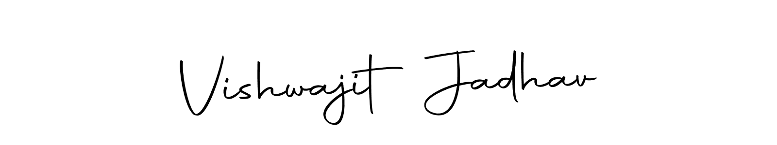 You should practise on your own different ways (Autography-DOLnW) to write your name (Vishwajit Jadhav) in signature. don't let someone else do it for you. Vishwajit Jadhav signature style 10 images and pictures png