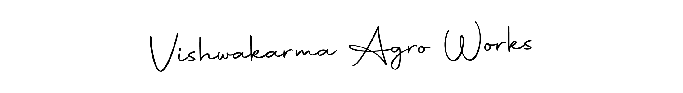 Also we have Vishwakarma Agro Works name is the best signature style. Create professional handwritten signature collection using Autography-DOLnW autograph style. Vishwakarma Agro Works signature style 10 images and pictures png