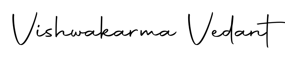 Explore multiple handwriting variations for Vishwakarma Vedant including this stunning Autography-DOLnW design. Free to use across all platforms. Vishwakarma Vedant signature style 10 images and pictures png